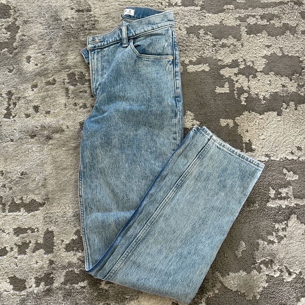 Abercrombie 90s straight ultra high rise crossover